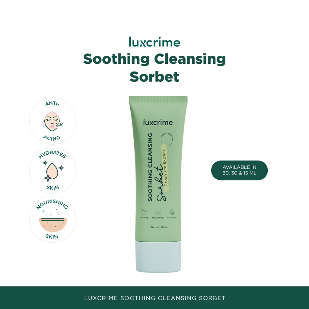 Jual Luxcrime Soothing Cleansing Sorbet Cleansing Balm Dengan Green Tea Extract Pembersih 0771