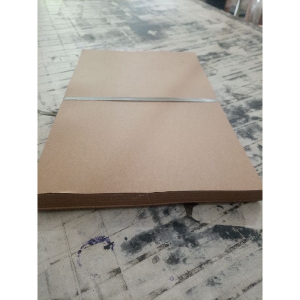 Jual KERTAS KARTON COKLAT ALAS NOTA/NOTEPAD F4 folio 200g 215X330 ...