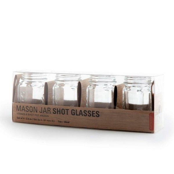 Jual Minum Mason Jar Shot Glasses Set Of 4 Shopee Indonesia 3162