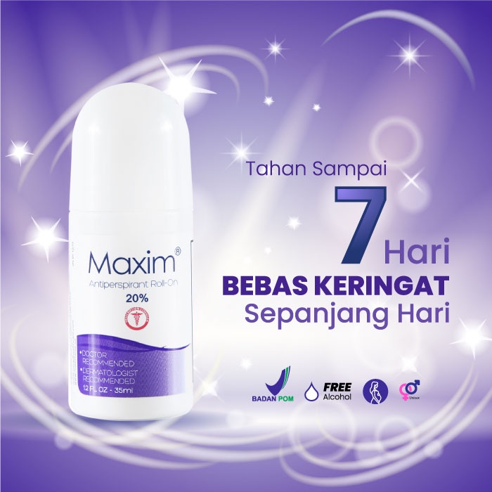 Jual Maxim Antiperspirant 20 Untuk Keringat Wajah Berlebih Roll On