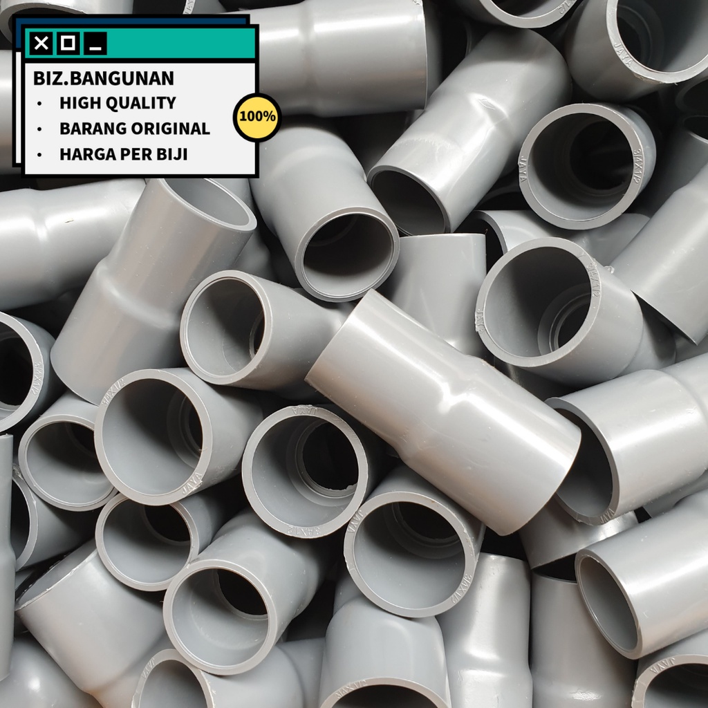 Jual REDUCER SOK PVC JAYA TS 1" X 3/4" INCH REDUCER FITTING PIPA SOCK