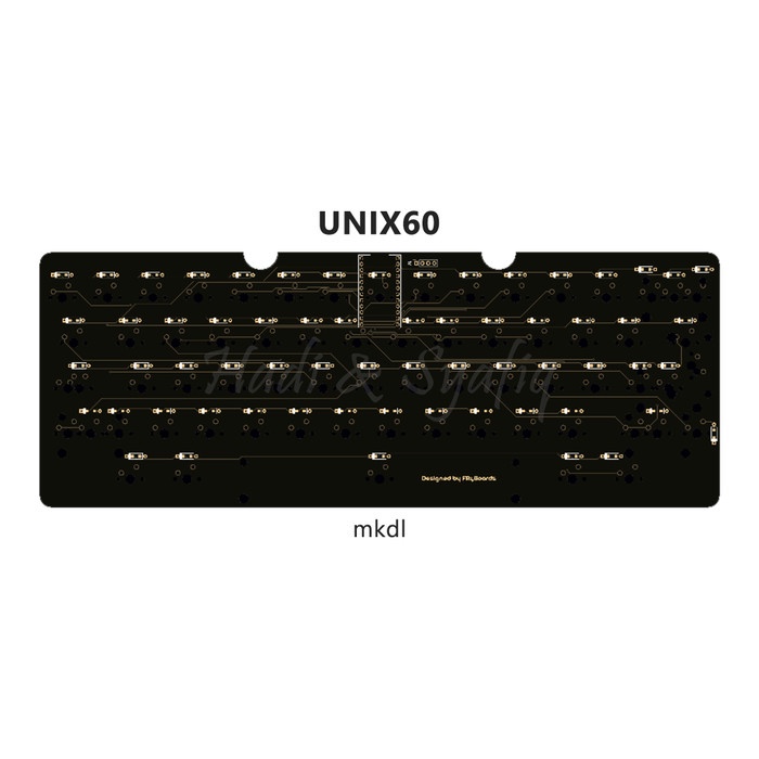 Jual Unix60 mechanical keyboard pcb using pro micro | Shopee Indonesia