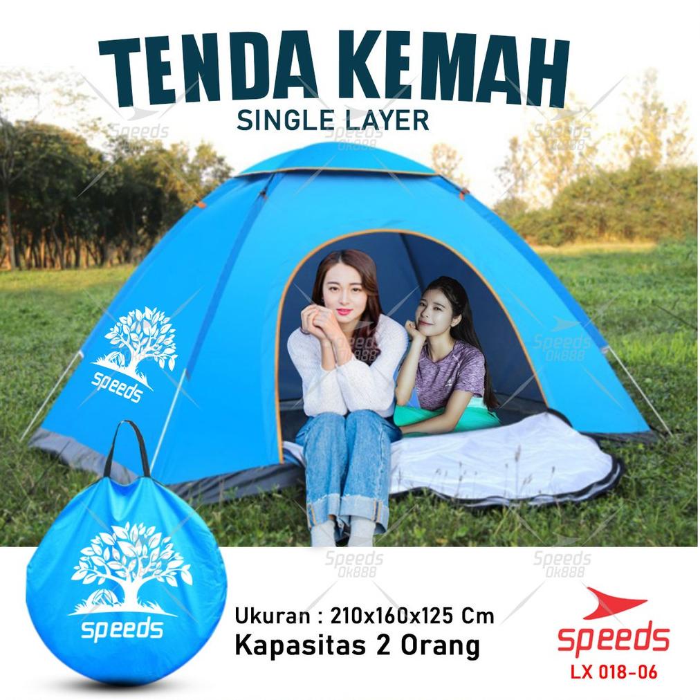 Jual Speeds Tenda Camping Biru Kapasitas 1 3 Orang Tenda Otomatis Outdoor And Indoor Tenda Gunung 7339