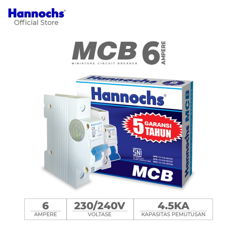 Jual Mcb Hannochs A Mcb Sni A Shopee Indonesia