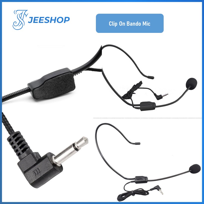 Jual Mic Clip On Microphone Bando Youtuber Style Suara Bagus Shopee