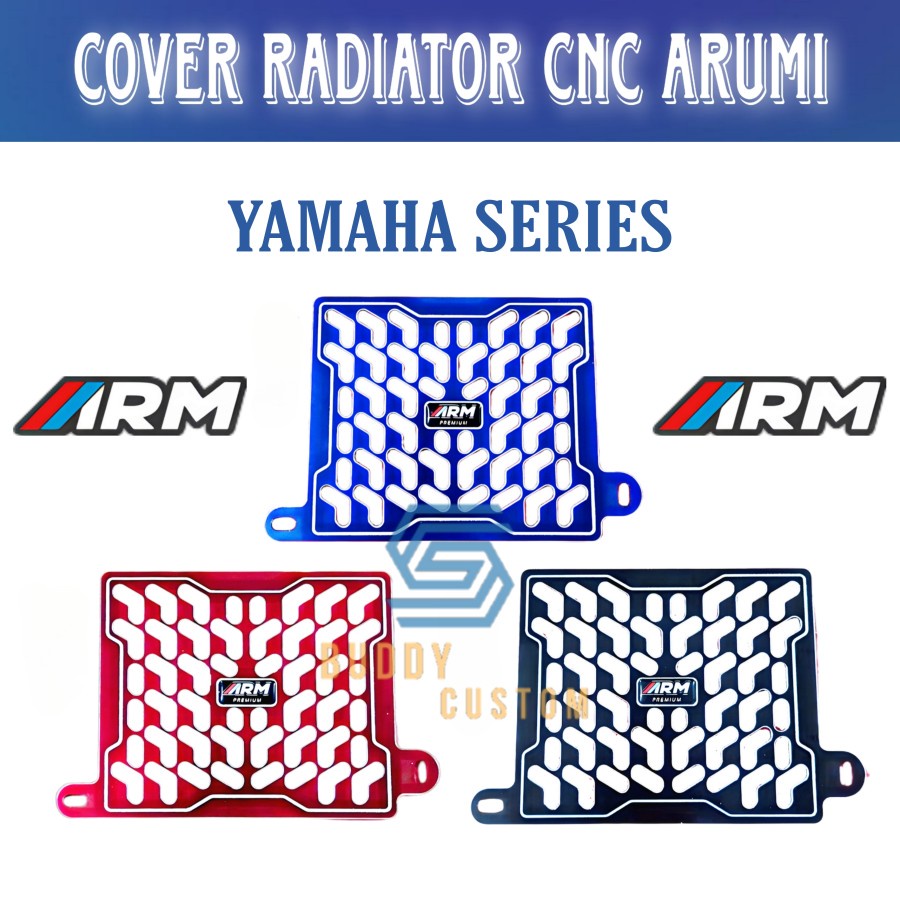Jual Cover Radiator Yamaha NMAX Aerox Lexi Arumi CNC Premium– Two Tone ...