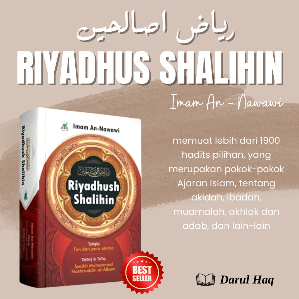 Jual Kitab Riyadhus Shalihin Terjemah Riyadussahalihin Imam Nawawi