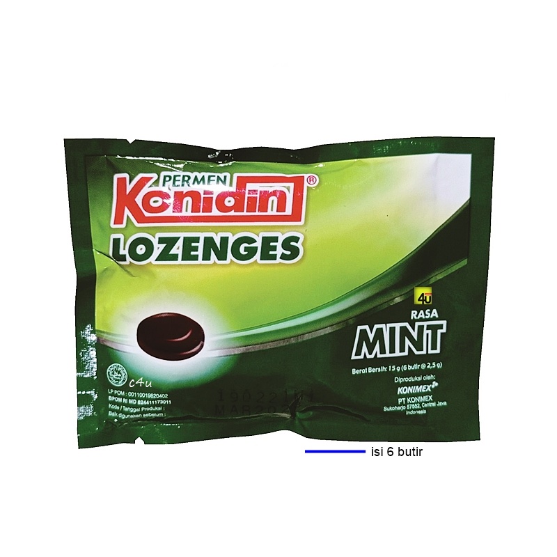 Jual KONIDIN LOZENGES RASA MINT SCHT 15 GR | Shopee Indonesia