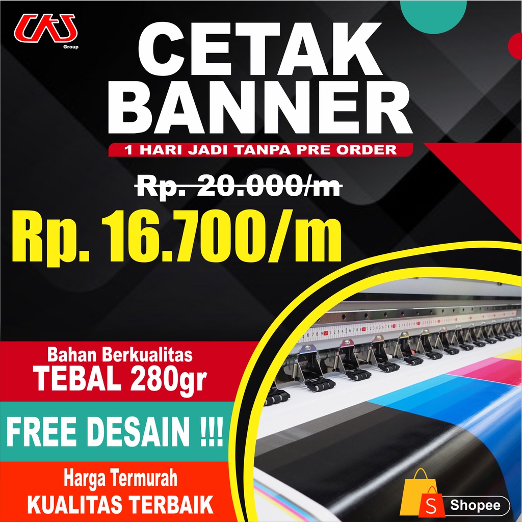 Jual CETAK BANNER MURAH - SPANDUK BACKDROP | Shopee Indonesia