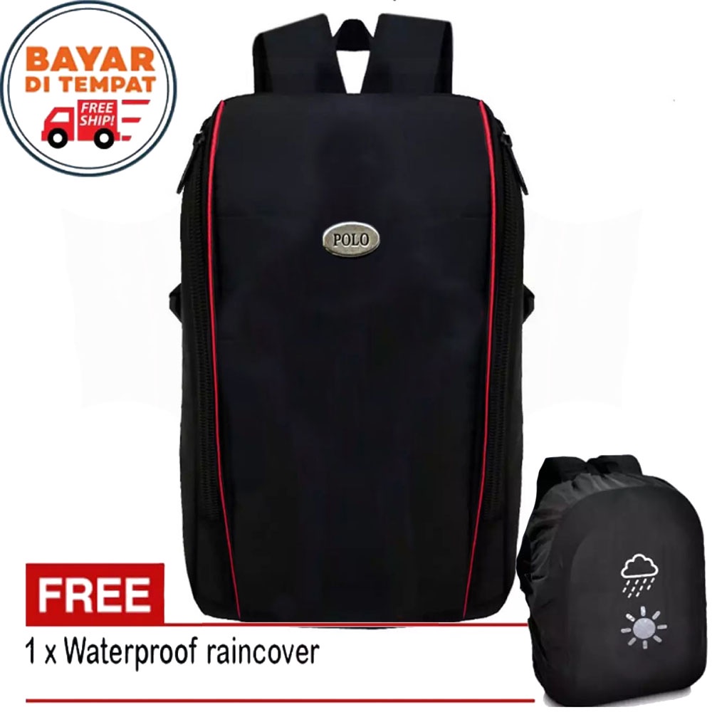 Jual New Backpack Polo Desain Polo Tabung Tas Pria Tas Ransel Pria Tas Tabung Tas Laptop Tas