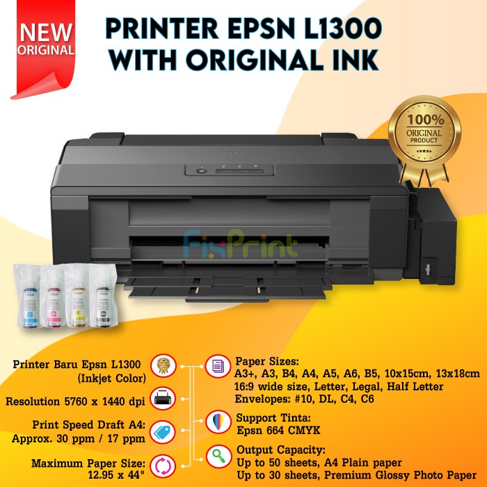 Jual A3 Ink Tank Printer Epson L1300 A3+ | Shopee Indonesia