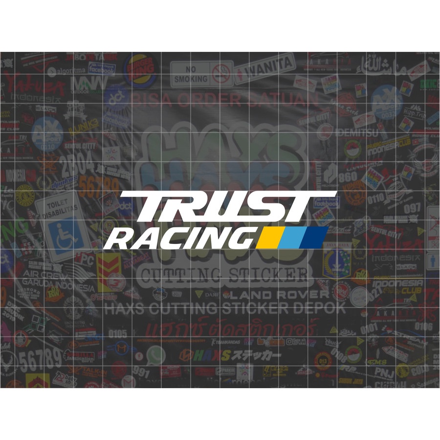 Jual Cutting Sticker Trust Racing Ukuran 8 Cm Untuk Motor Mobil ...