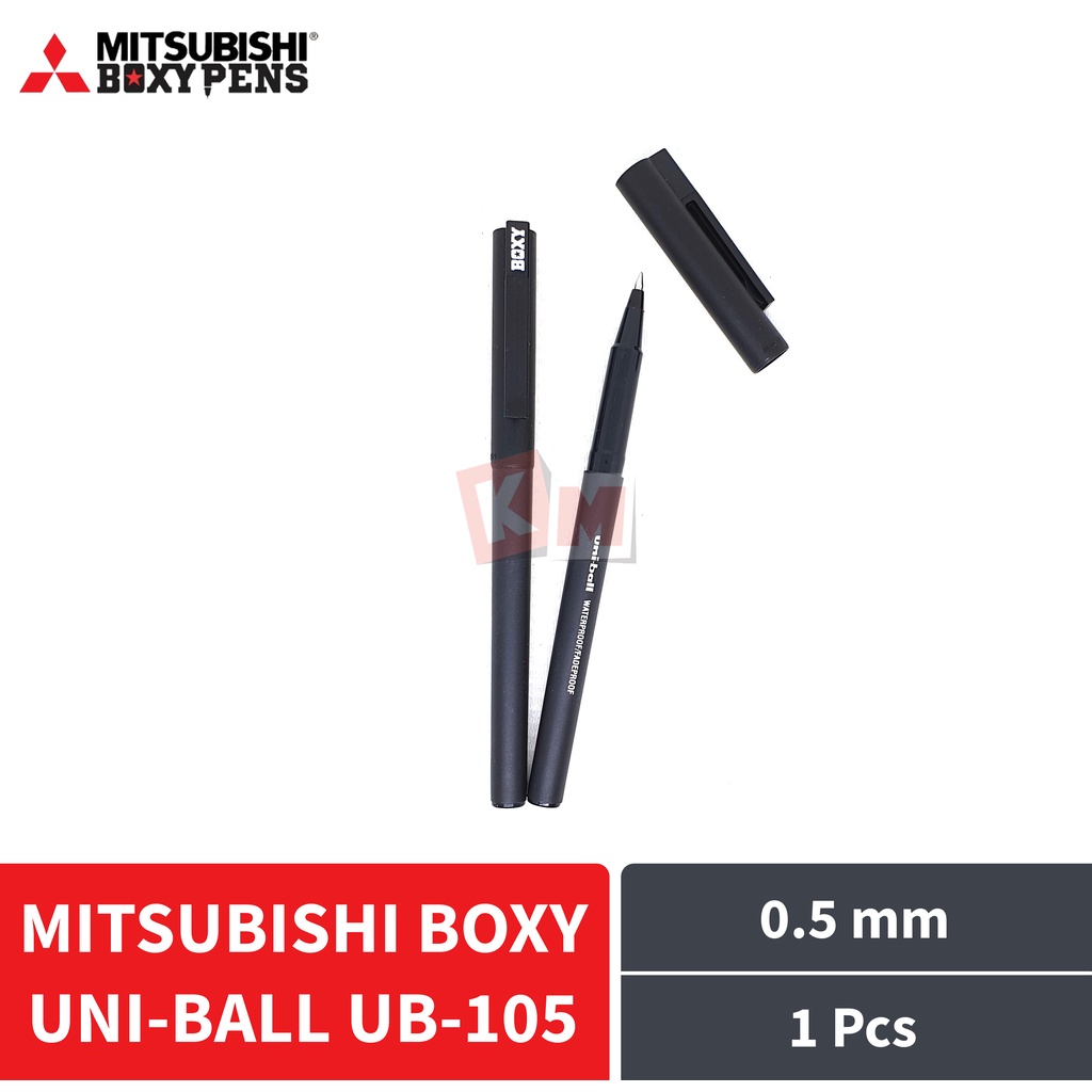 Jual Pulpen Ballpoint Pena Mitsubishi Boxy Uni-Ball Uniball UB-105 0.5 ...