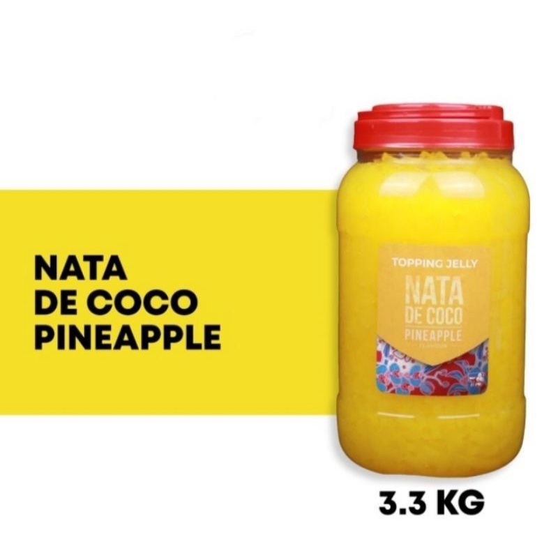 Jual topping jelly nata de Coco original nanas 3,3 kg premium merk ...