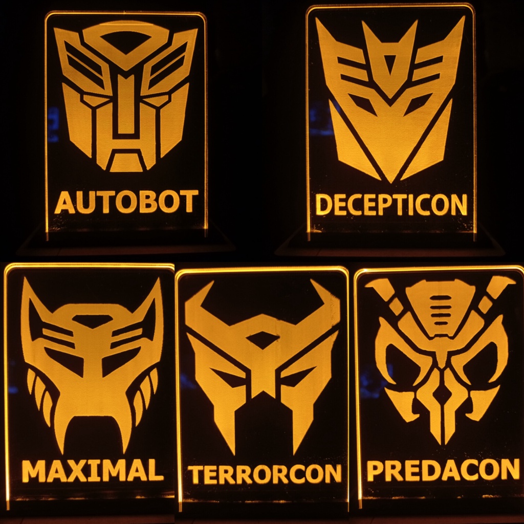 Jual PAJANGAN AKRILIK GRAFIR DAN GRAFIR LAMPU TRANSFORMERS AUTOBOT ...