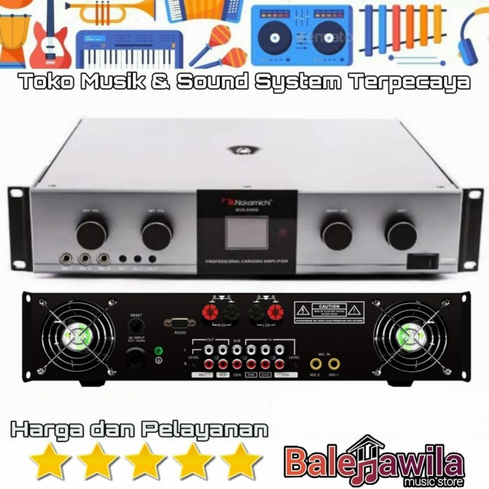 Jual Nakamichi NVXD305 Amplifier Karaoke w/ DSP Original Shopee