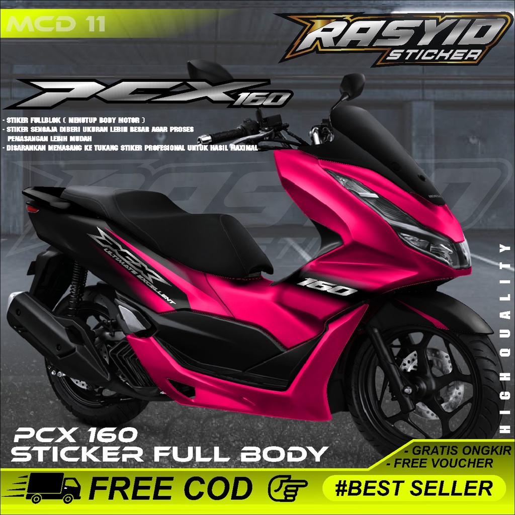 Jual COD Stiker Decal Full Body Honda PCX 160 2021 2024 Full Block PCX ...