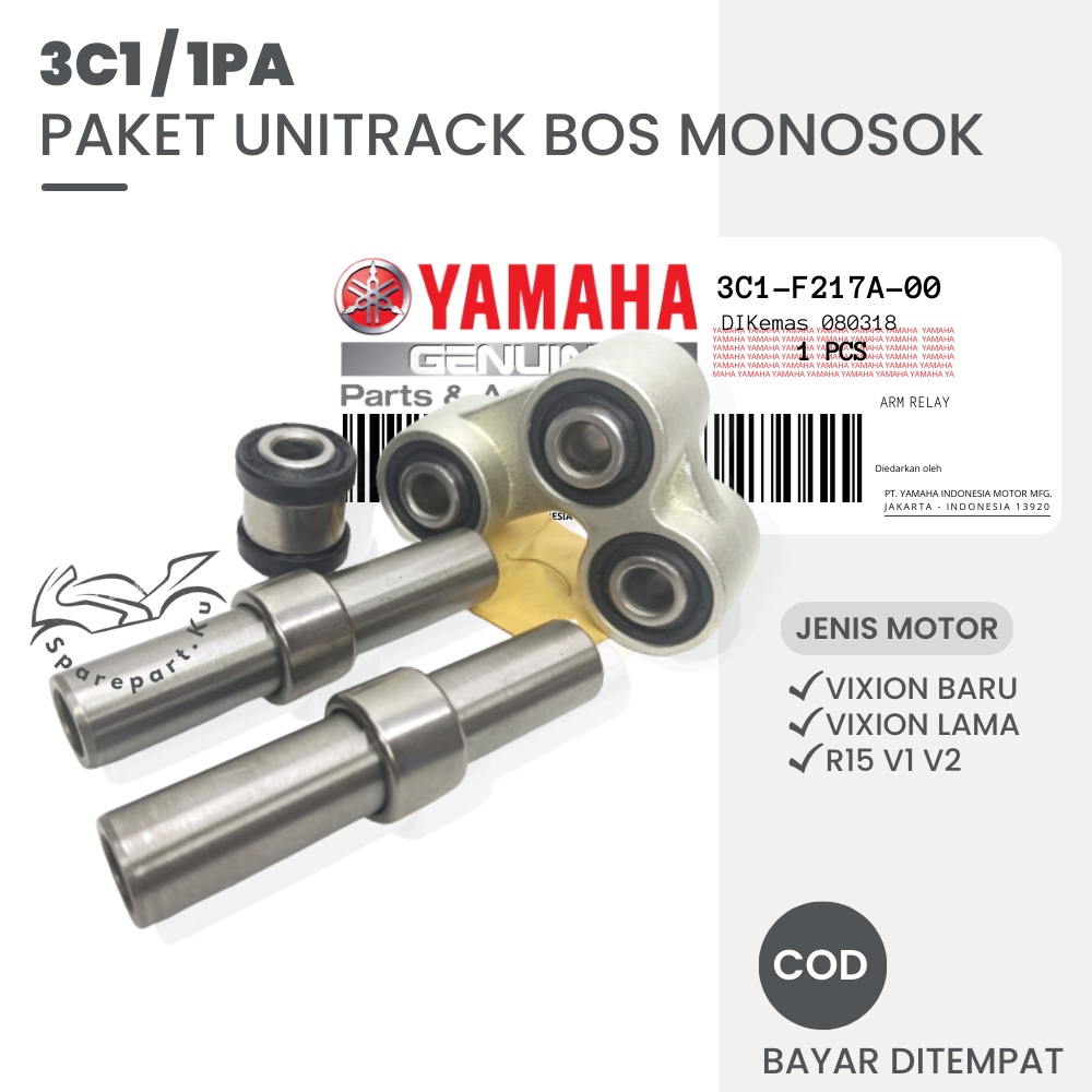 Jual (HEMAT) PAKET KOMPLIT YAMAHA SEGITIGA BOSH MONOSHOCK VIXION + BOSH