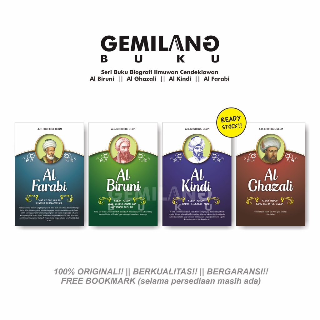 Jual Seri Buku Ilmuan Muslim Cendikiawan Al Biruni, Al Ghazali, Al ...