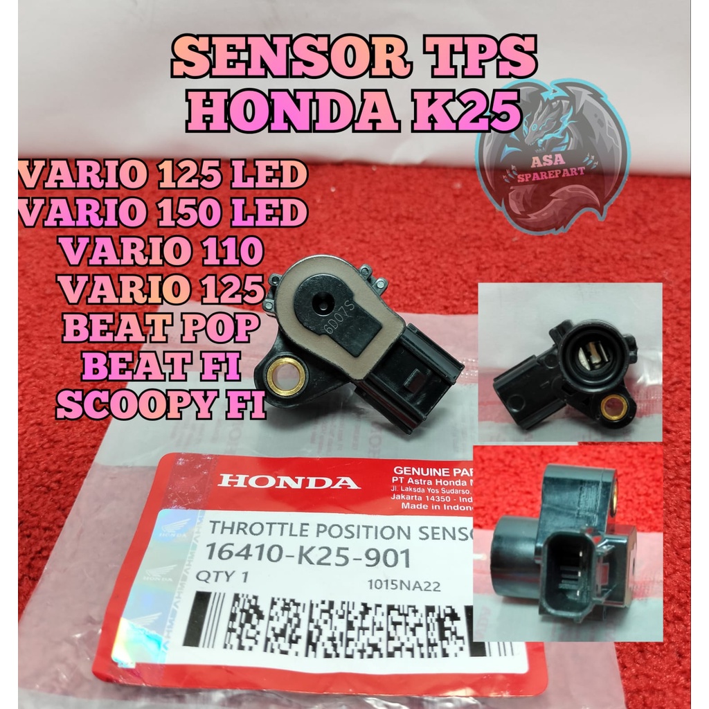 Jual SENSOR BODY TPS ASLI ORIGINAL K25 HONDA VARIO 125 , BEAT FI , BEAT ...