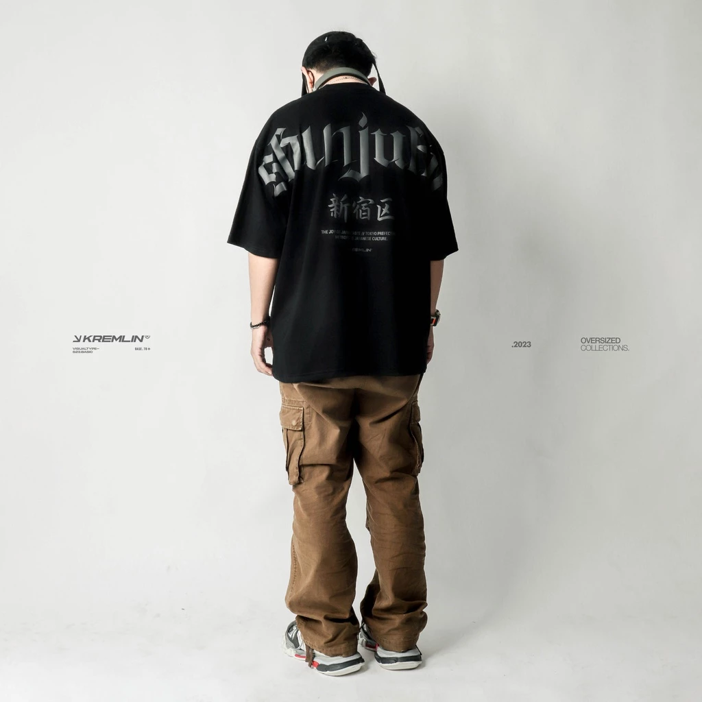 KREMLIN Oversize T-Shirt Shinjuku Black Premium Japan Streetwear foto 4