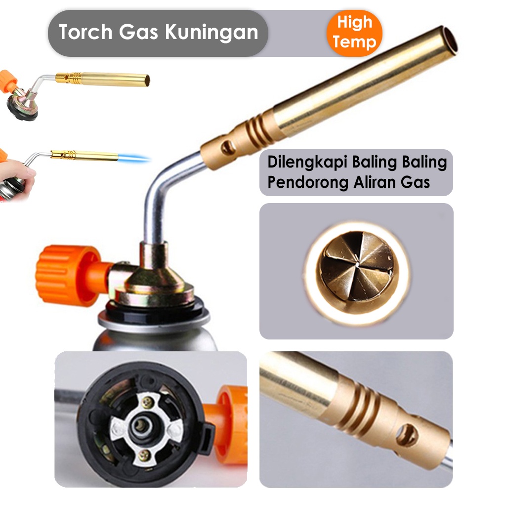 Jual Kepala Gas Portable Torch Kuningan Gas Blender Las Manual Blow
