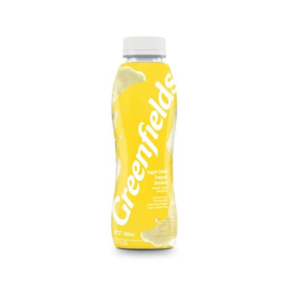 Jual GREENFIELDS DRINK YOGURT TROPICAL BANANA 250 ML | Shopee Indonesia