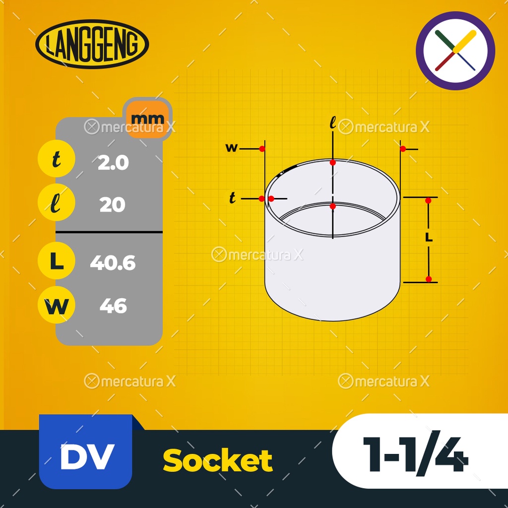 Jual Socket - DV 1-1/4
