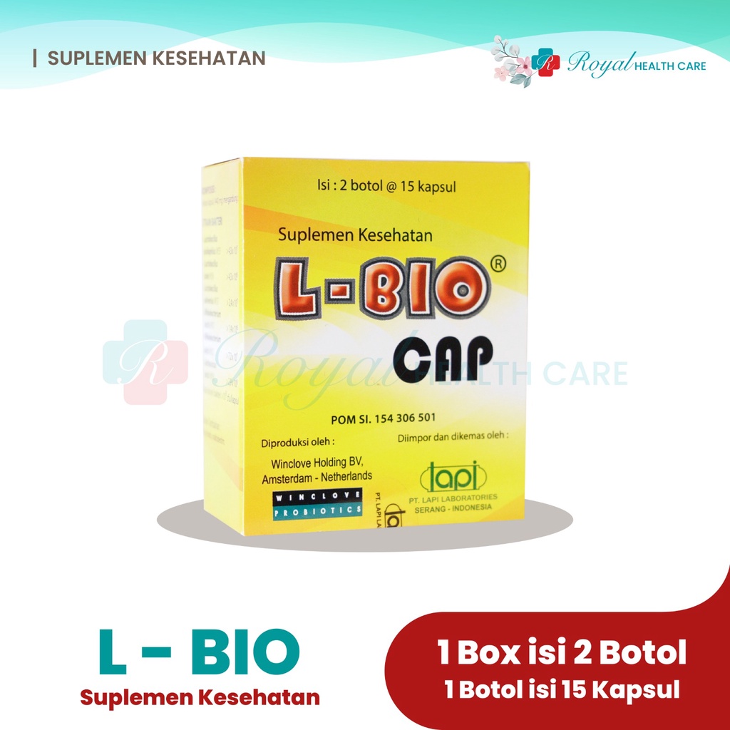 Jual L- BIO BOX ISI 2 BOTOL 30 Kapsul Membantu Memelihara Kesehatan ...