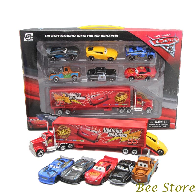 Jual Mainan Anak Disney Cars Lightning McQueen Set 7 in 1 - SK70327 ...
