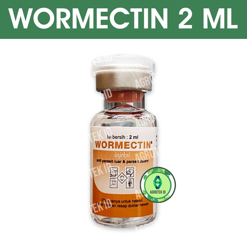 Jual Wormectin 2 ml Obat Anti Parasit Kutu Tungau Caplak Cacing Ternak ...