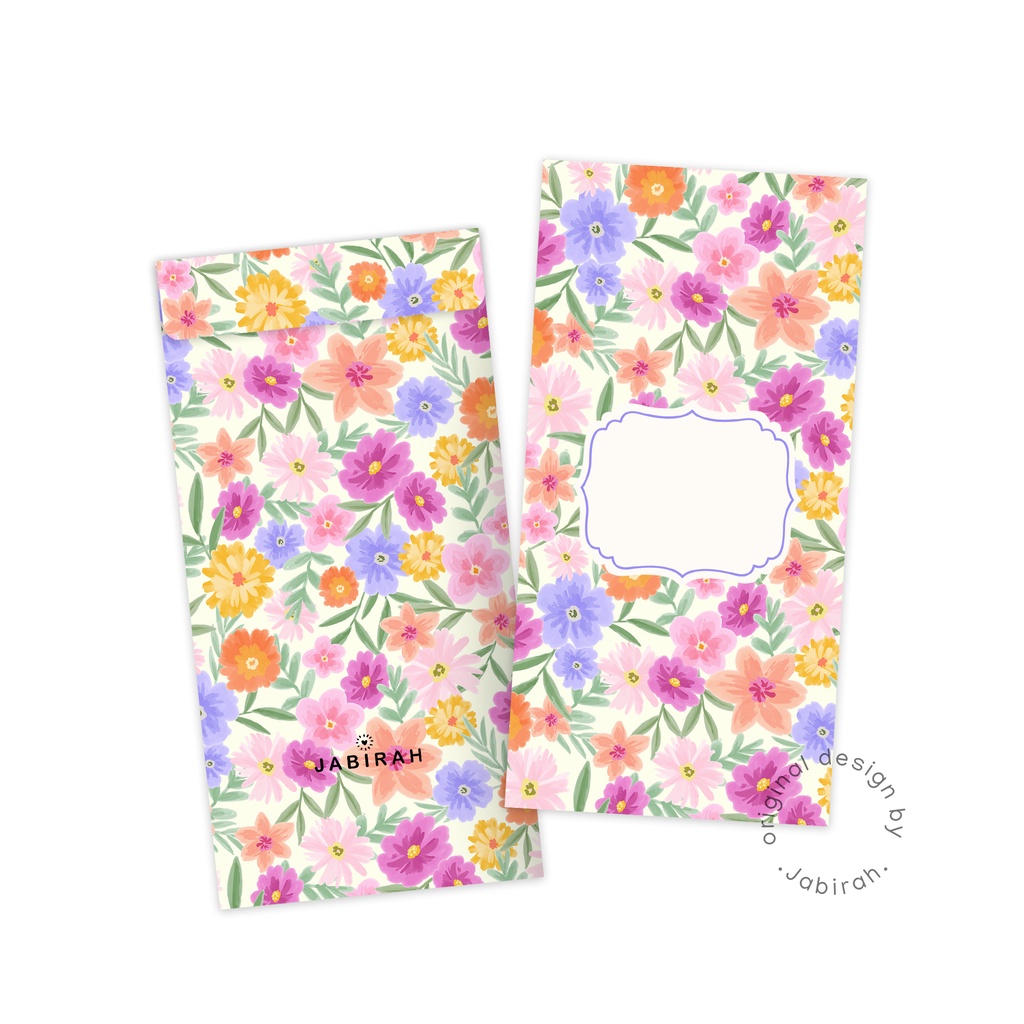 Jual Amplop besar motif floral | Amplop lebaran | Amplop pernikahan