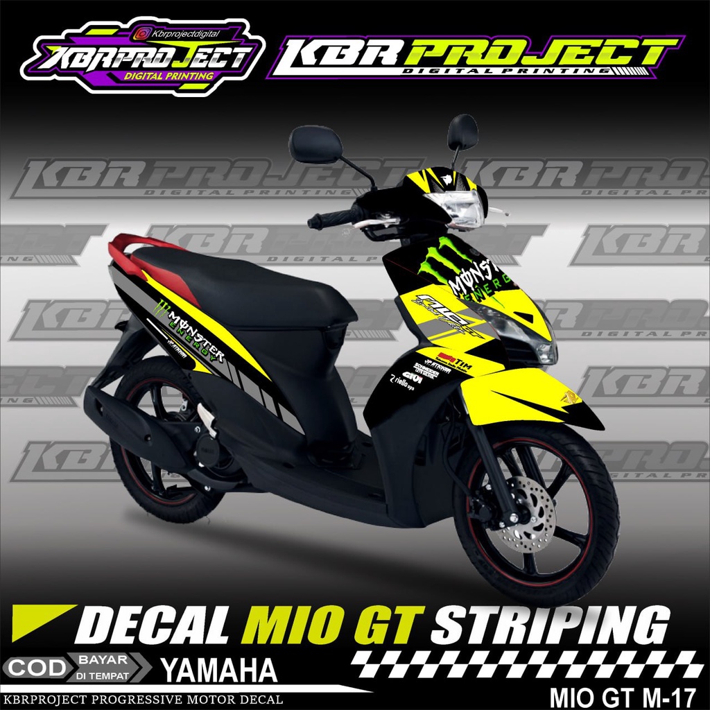 Jual MIO GT STIKER MOTOR KEREN DECAL STIKER FULL BODY LIS VARIASI MIO ...