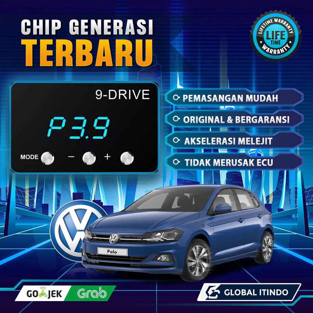 Jual 9 Drive VW Polo Piggyback Race Chip Throttle Controller ECU Remap ...