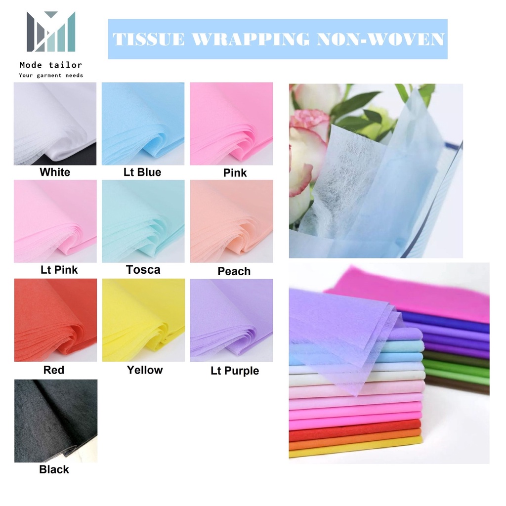 Metallic tissue wrapping paper