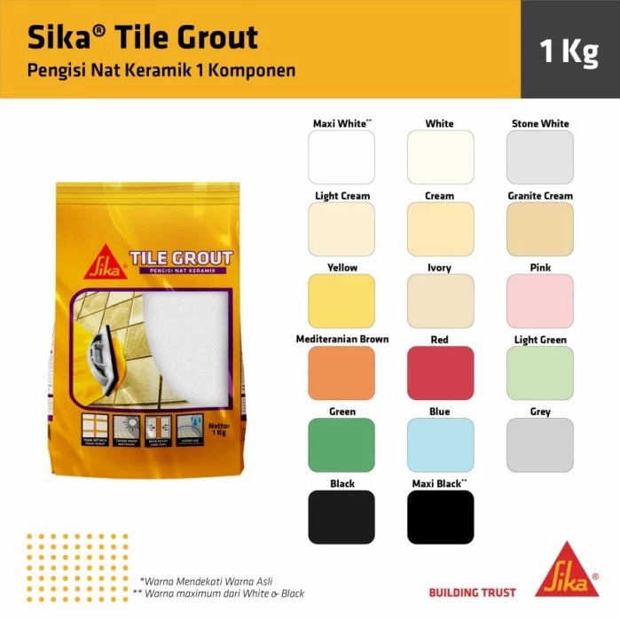 Jual SIKA TILE GROUT 1 KG Shopee Indonesia