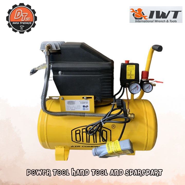 Jual Mesin Kompresor Angin Listrik Brano Hp L Compressor Shopee