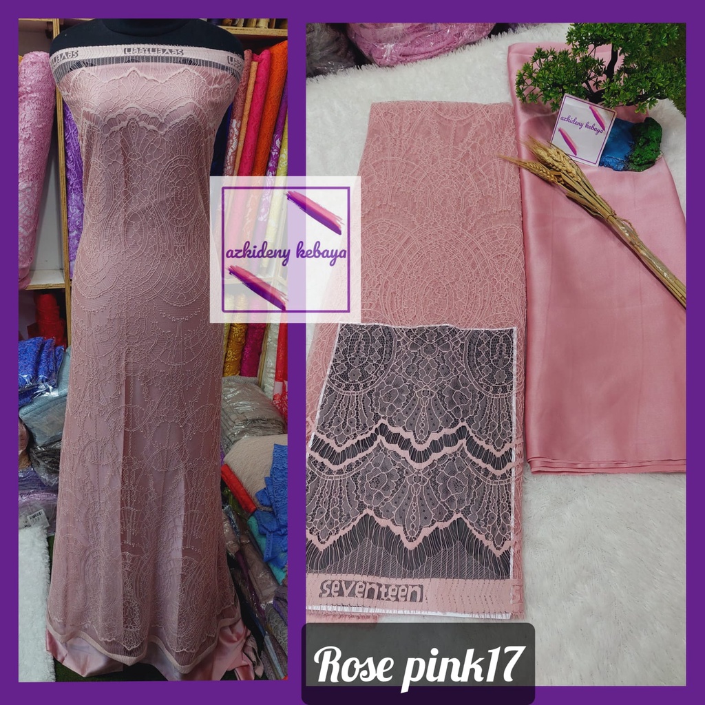 Jual Kain Bahan Brokat Chantili,semi Francis,brokat,kebaya Bali ...