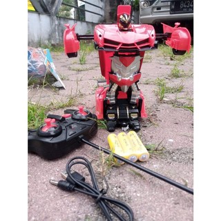 Jual PAKAI CAS | Mainan Anak Mobil RC Lamborgini Bisa Jadi Robot PR ...