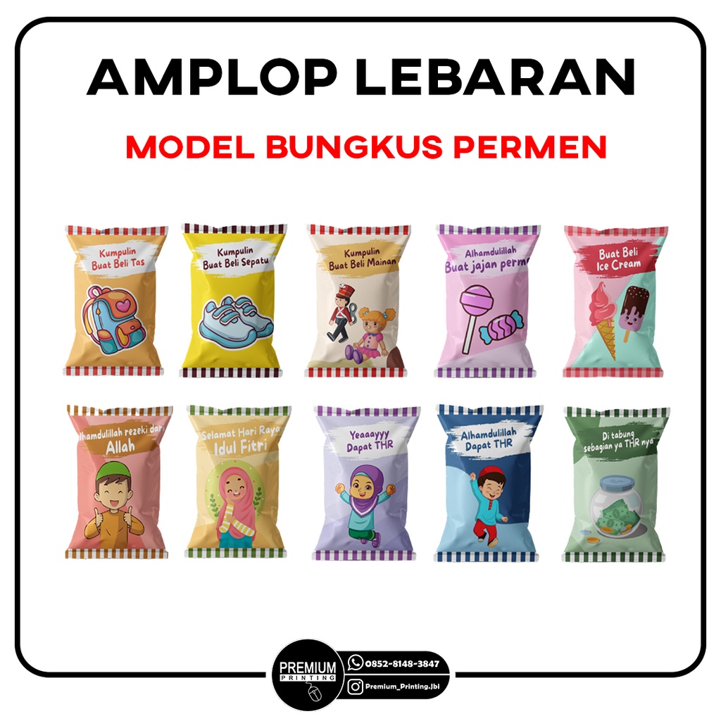 Jual Amplop Permen Amplop Permen Snack Amplop Lebaran Permen Amplop