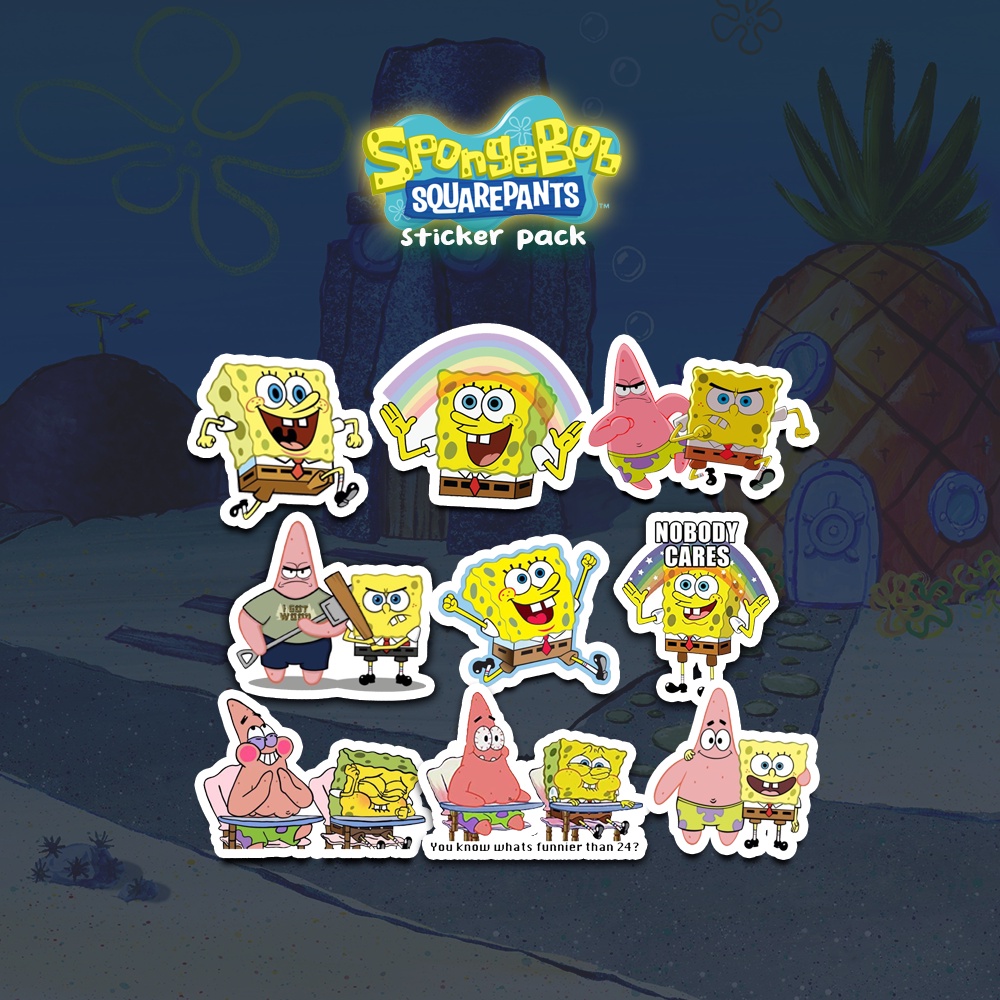 Jual Sticker Pack Spongebob dan Patrick | Shopee Indonesia