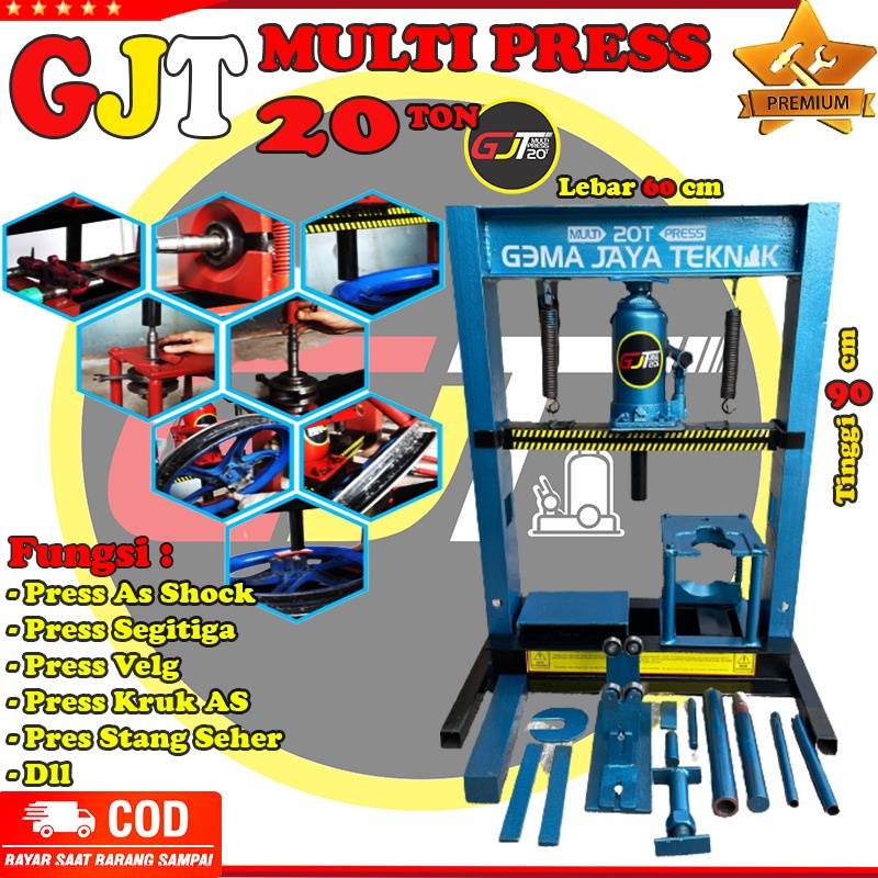 Jual Alat Press Multifungsi Press As Shock Press Arm Press Stang Buka Pasang Kruk As Press Velg