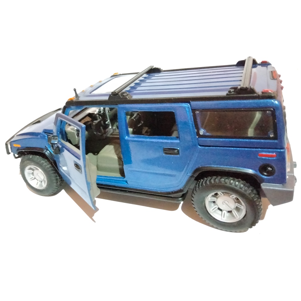 Jual Diecast maisto 2003 Hummer H2 SUV | miniatur mobil biru blue ...