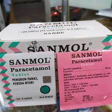 Jual Sanmol Paracetamol Tablet Per Box Isi Strip Tablet