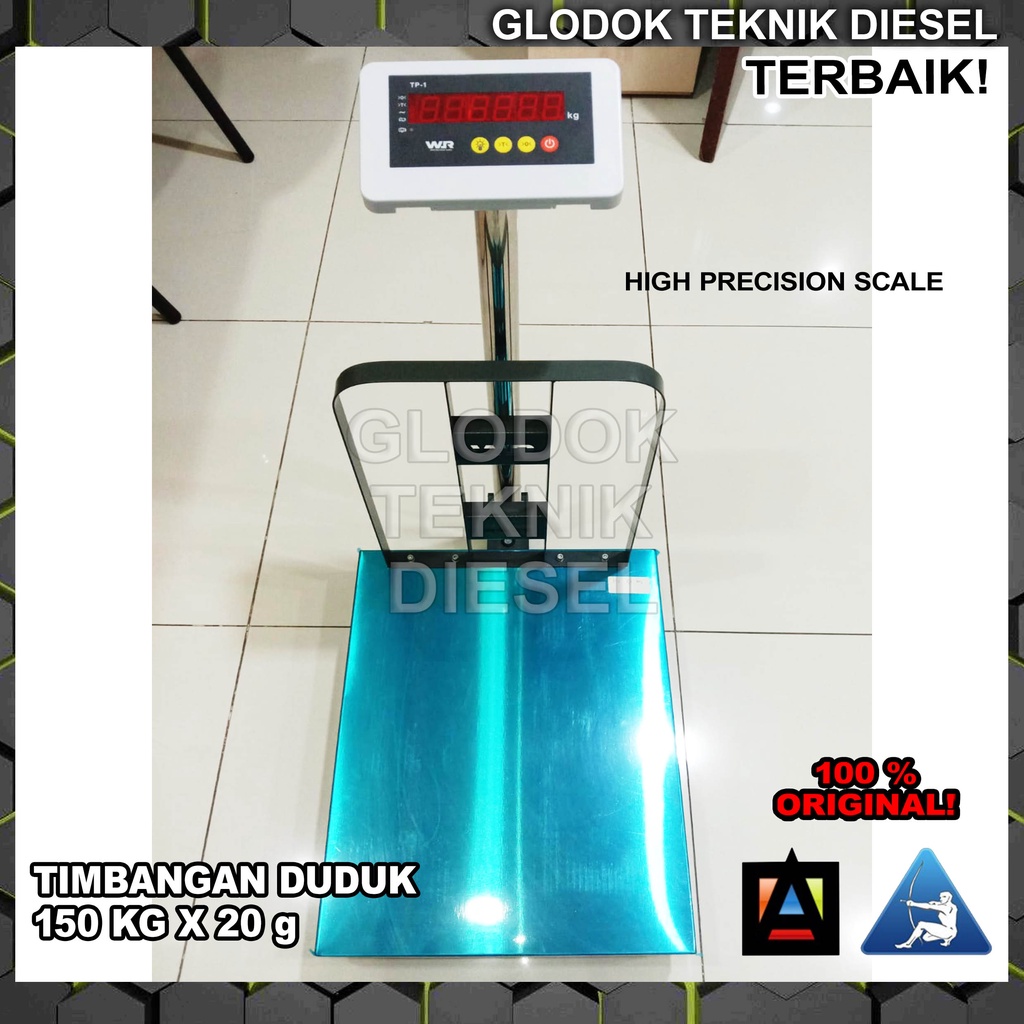 Jual Timbangan Duduk Digital 150 100 60 Kg X 20 10 G Tm Tp1 Cahaya Adil