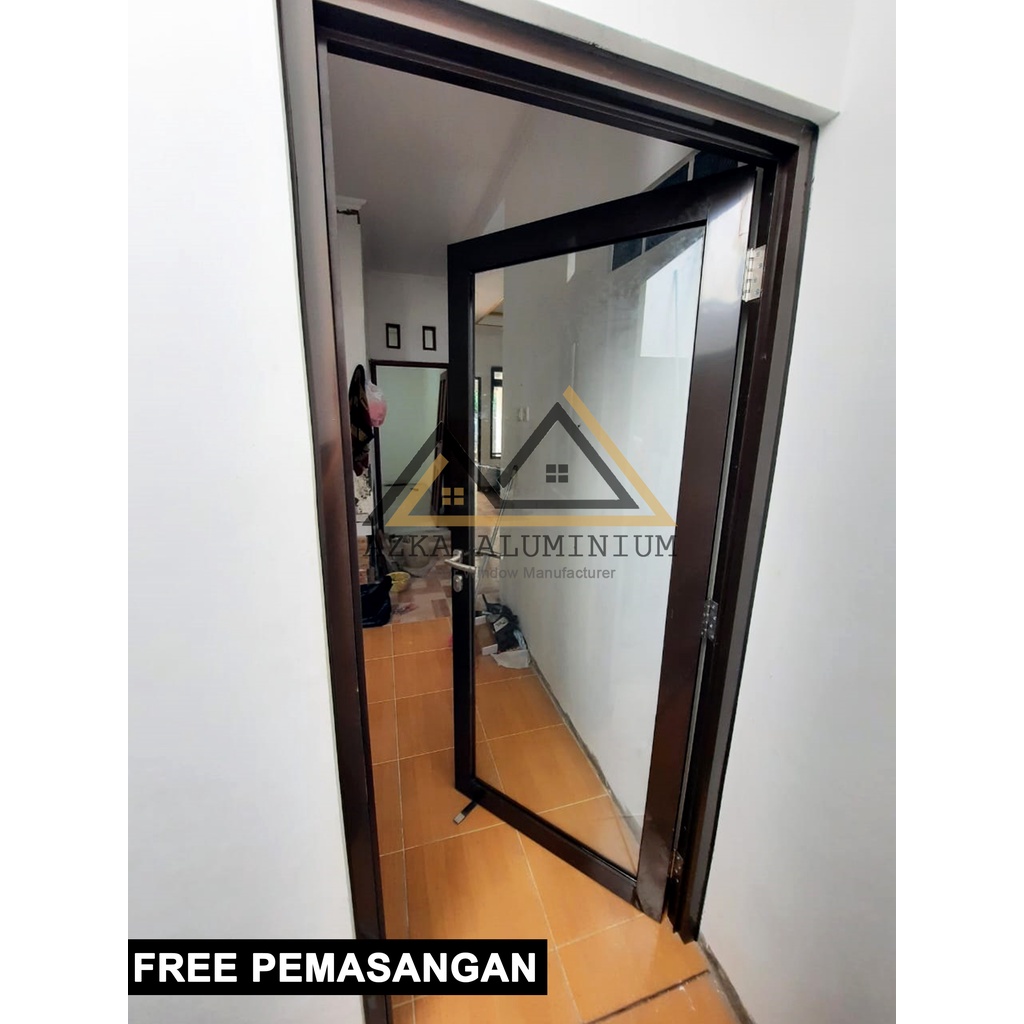 Jual Pintu Swing Kaca Aluminium, Pintu Kaca Minimalis | Shopee Indonesia