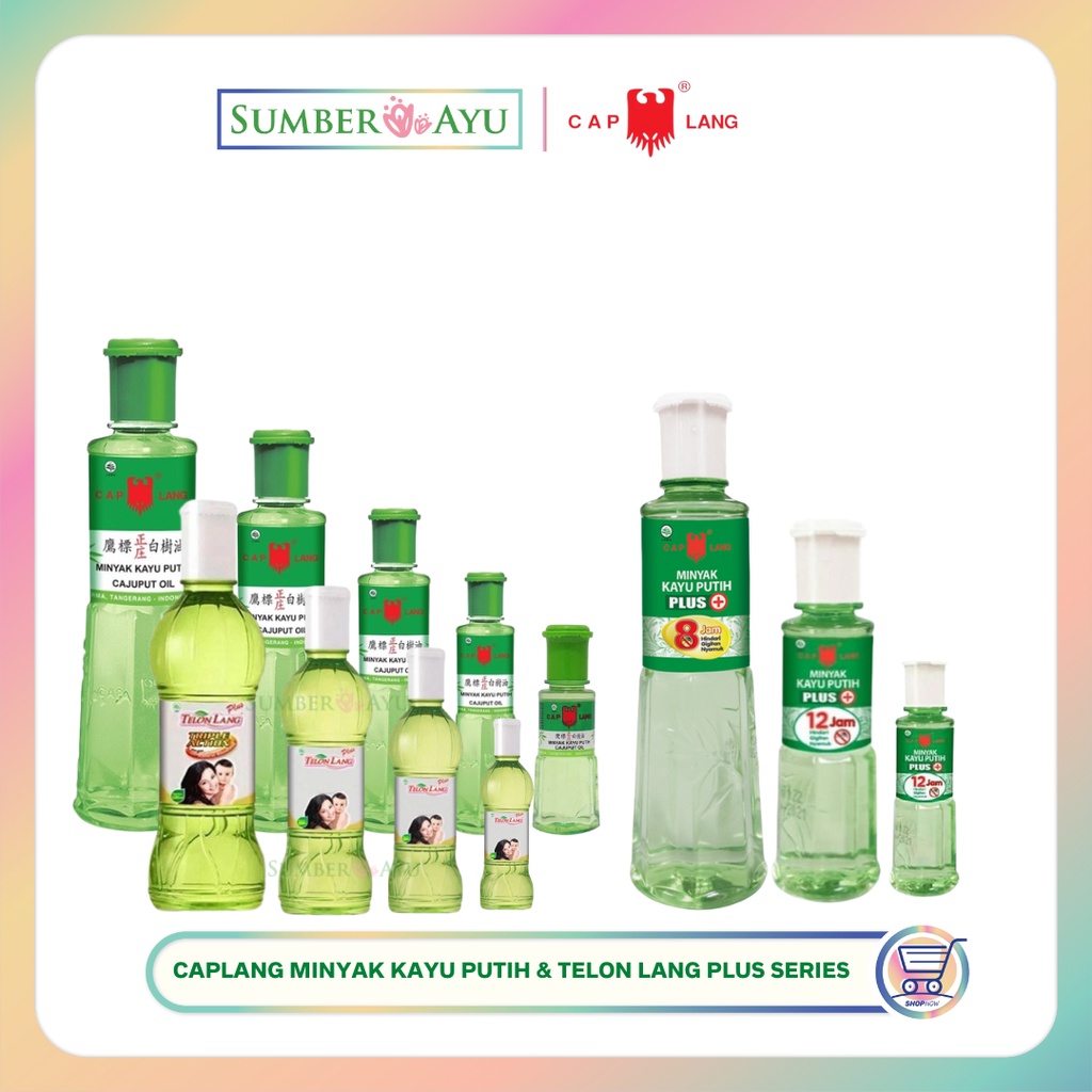 Jual CAP LANG MINYAK KAYU PUTIH CAJUPUT OIL 210 ML,120ML, 60ML | TELON ...