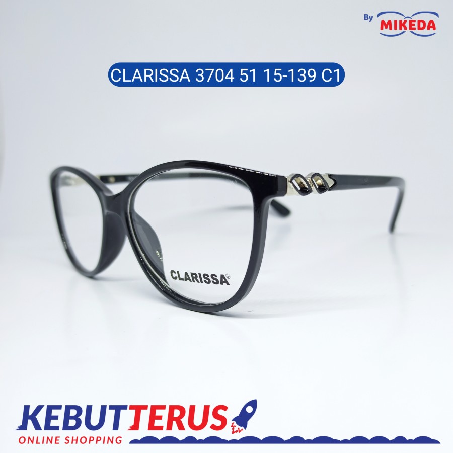 Jual Mikeda-FRAME KACAMATA CLARISSA 3704-51 C1 + LENSA(MINUS/CYLINDER ...