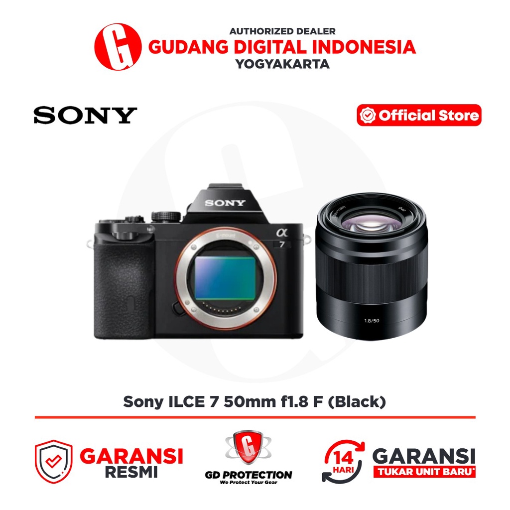 Jual Kamera Mirrorless Sony A7 Alpha 7 Kit FE 50mm f1.8 F Shopee