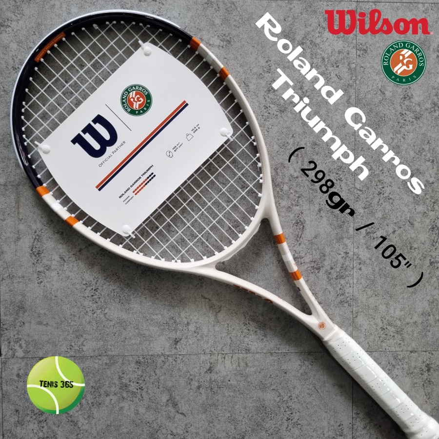 Jual Raket Tenis Wilson Roland Garros Triumph 105 ( 298gr / 105 ...